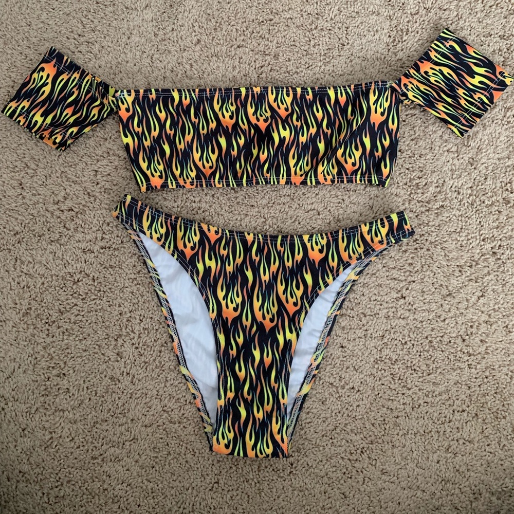 Flame bikini set